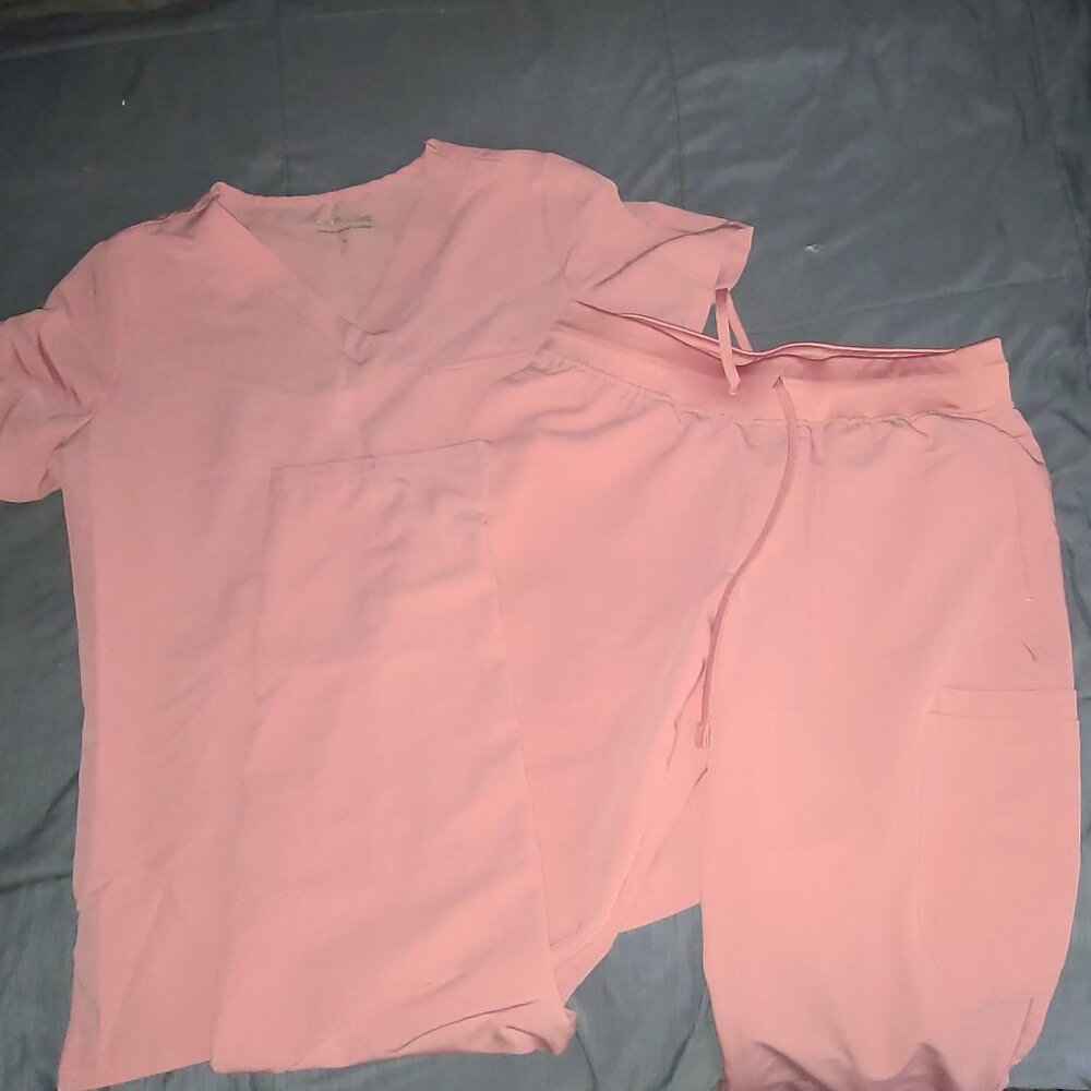 Barbie pink mandala scrubs